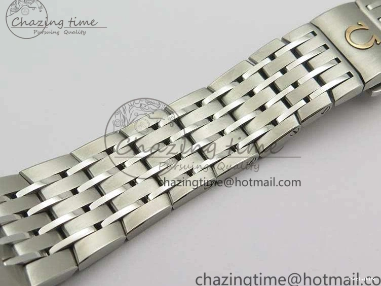 0403 HighQuality De Ville Chronograph SS OMF 1:1 Best Edition White Dial On SS Bracelet A 8151